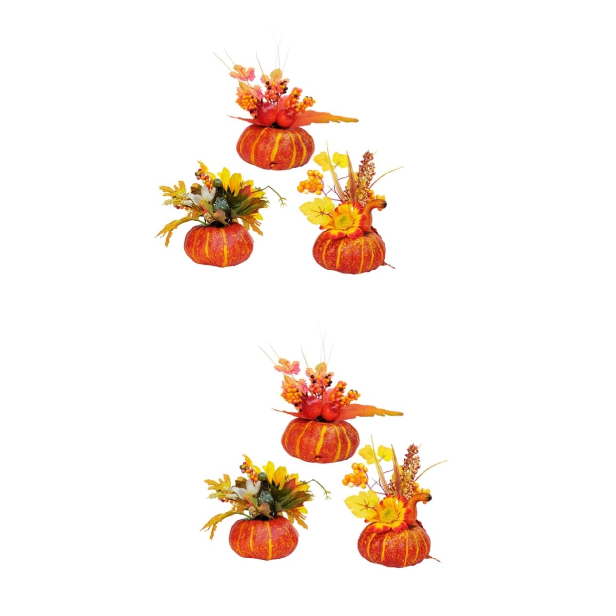 TOPBATHY 6 STK Kürbis- Ahornblatt-Girlande Riesiger Gefälschter Kürbis Künstliche Kürbisdekoration Halloween Kürbis Dekorationen Ornamente Halloween-kürbis-Ornament Laternendekor