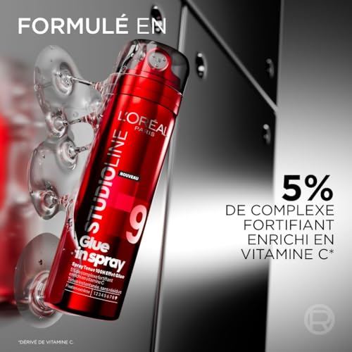 Spray Coiffant Micro-Diffusion L'Oréal Paris Fixation Extrême Effet Glue - 5