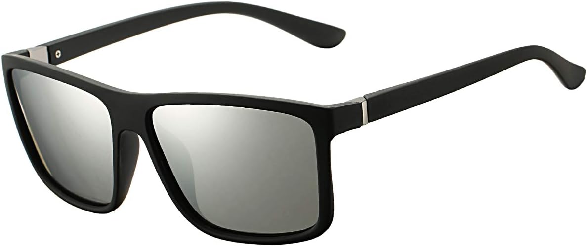 DeBuff Mens Square Polarized Sunglasses Stylish Driving Sun Glasses – TAC, UV400