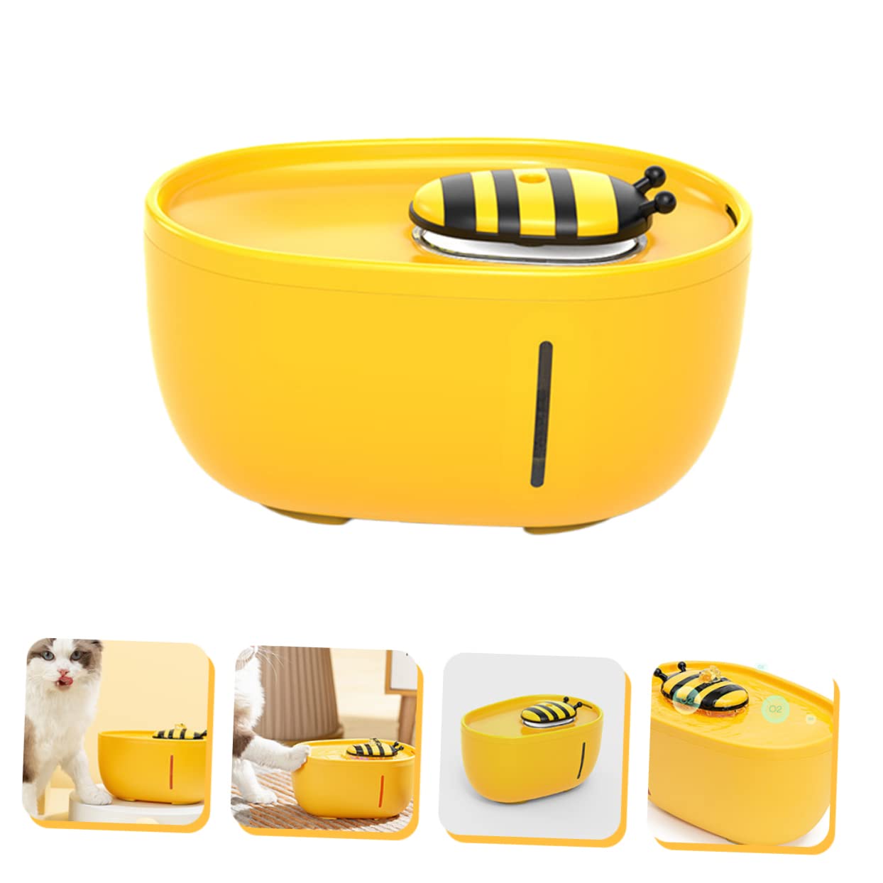 Distributore d Acqua per Cani Ciotola per Bere per Gatti Abbeveratoio Automatico Alimentatore per Cuccioli Compatto e Leggero per Uso Domestico
