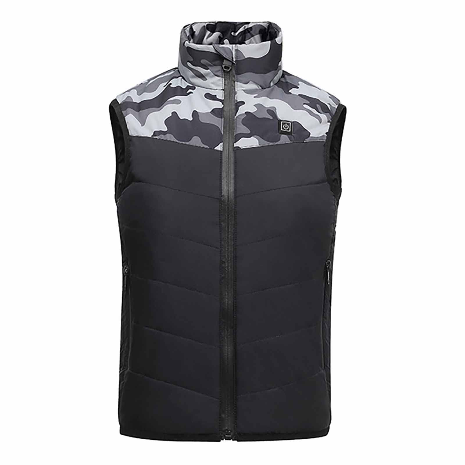 Chaleco calefactor negro para ropa calefactable de invierno con ajuste de 160cm 8