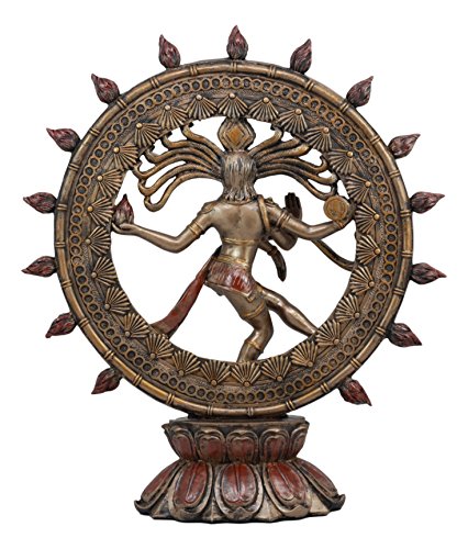 Estatua Hindu Shiva Nataraja 15.75 pulg Deidad Tradicional miniatura 3
