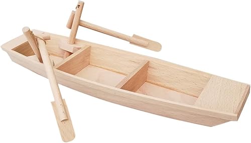 EXCEART Decoración de mano para papá, papá, papá, modelo de barco de madera, velero de madera, modelo pequeño, barco de pesca, decoración de 1
