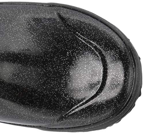 Bogs Kids Glitter Rain Boots, Black, Size 4 Big Kid #TOP4