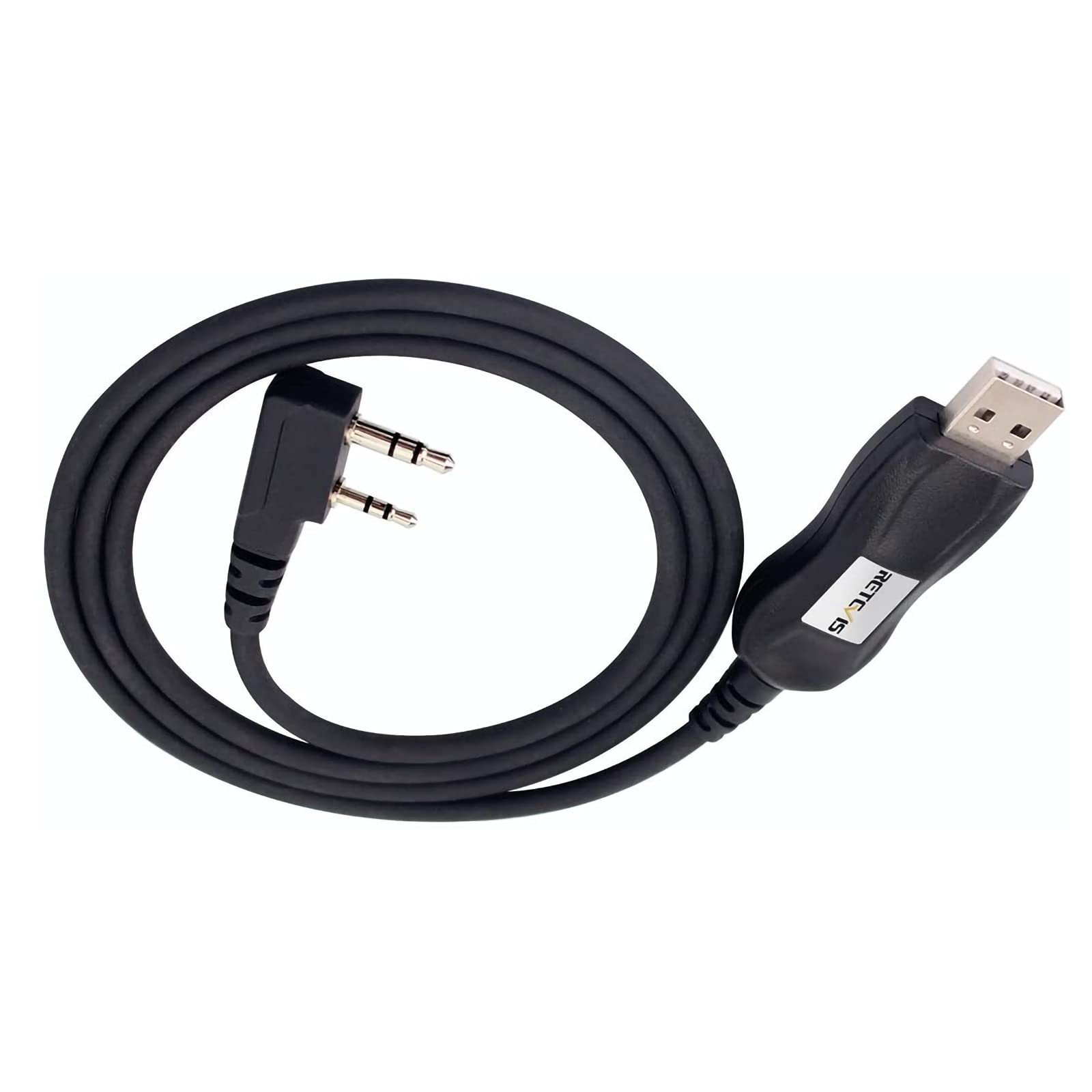 Retevis PC28 Cavo di Programmazione USB FTD Compatibile con Walkie Talkie RT5 RT5R RT5RV RT21 RT7 RT85 RT1 RT86 RB85 RA685 Kenwood Baofeng KENWOOD Wouxun TYT Ricetrasmettitore (1 Pezzo)