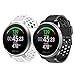 for Polar Ignite Band, Lamshaw Silicone Replacement Wristbands Sport Strap with Metal Buckle for Polar Ignite Fitness Watch (2 Pack-b)
