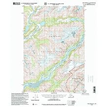 YellowMaps Taku River A 5 AK topo map, 163360 Scale, 15 X 15 Minute, Historical, 1996, Updated 2000, 21.6 x 18 in - Tyvek