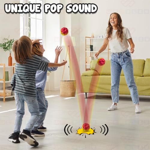 Image of Wembley Moon Ball High Bouncing Ball with for Kids Adults Pets Easy Grip Sports Space Ball with Craters Indoor Outdoor Toy Helps in Hand Eye Coordination Stress Relief - Pack of 2, Random Color