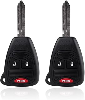 Keyless Entry Remote Control Car Key Fob Replacement for Dodge Ram 1500 2500 3500 2006 2007 2008 Dakota Magnum Durango Nitro Charger Avenger Caliber Jeep Wrangler Patriot Grand Cherokee oht692427aa