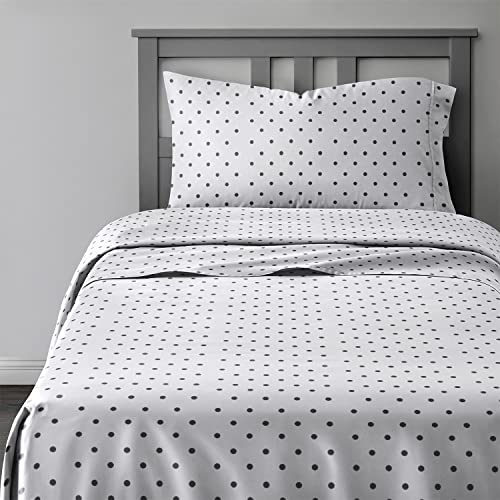 Cgk Unlimited Kids Black Polka Dots Full 4 Piece Sheet Set thumb #1