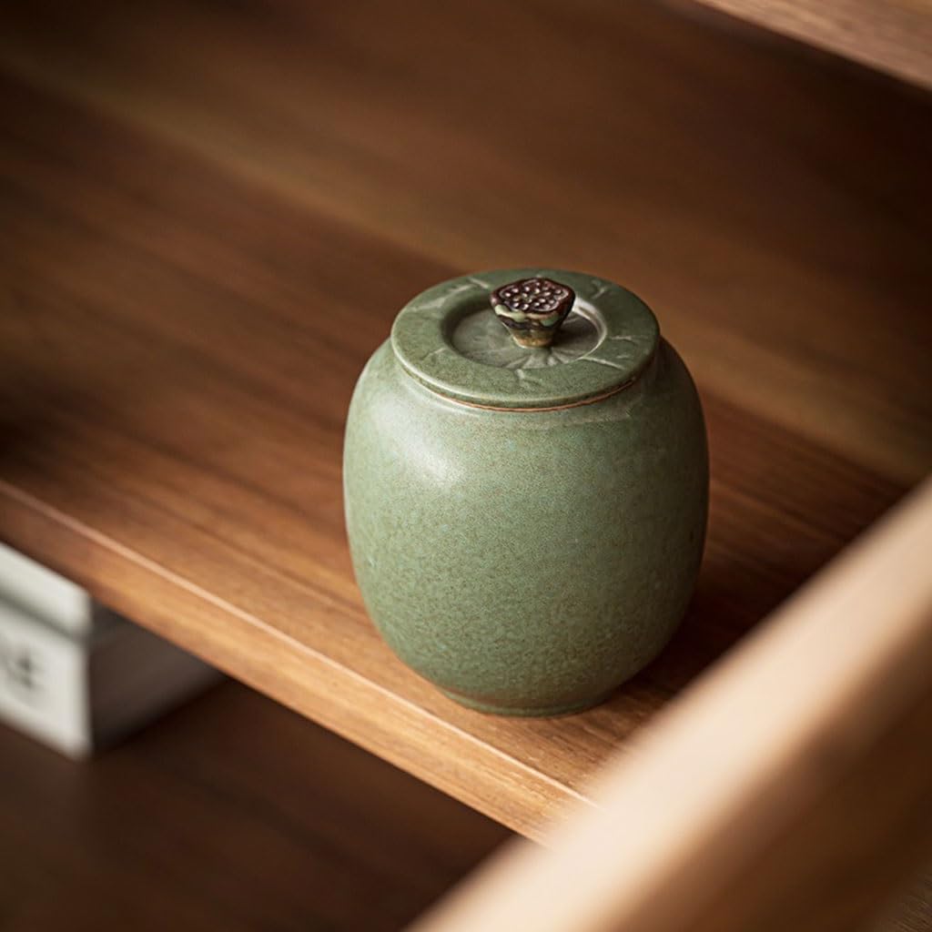 NEBE Contenitore per caffè Barattolo da tè Piccolo in Ceramica squisita for Uso Domestico Mini Barattolo Portatile
