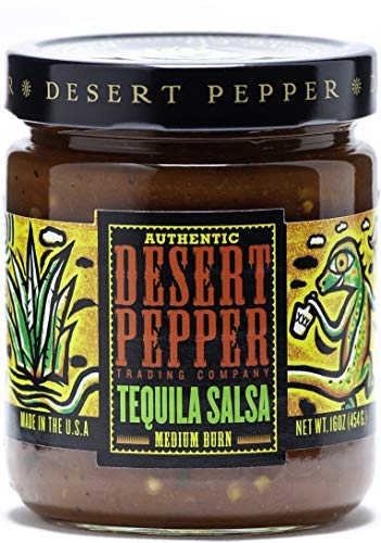Desert Pepper Tequila Salsa, Medium Burn, 16-Ounce (2 Pack)