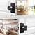 HIEMEY Oil Rubbed Bronze Door Knobs, Passage Door Knobs Door Handles for Hall and Closet Keyless Rectangle, Oil Rubbed Bronze