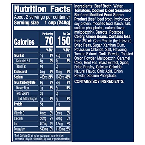 Image of Progresso Light, Beef Pot Roast Soup, Gluten Free, 18.5 oz. (Pack of 5)