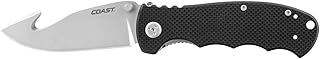 Coast - 20073 DX357 Double Lock Folding Knife with 3.5" Serrated Stainless Steel Blade - Coast