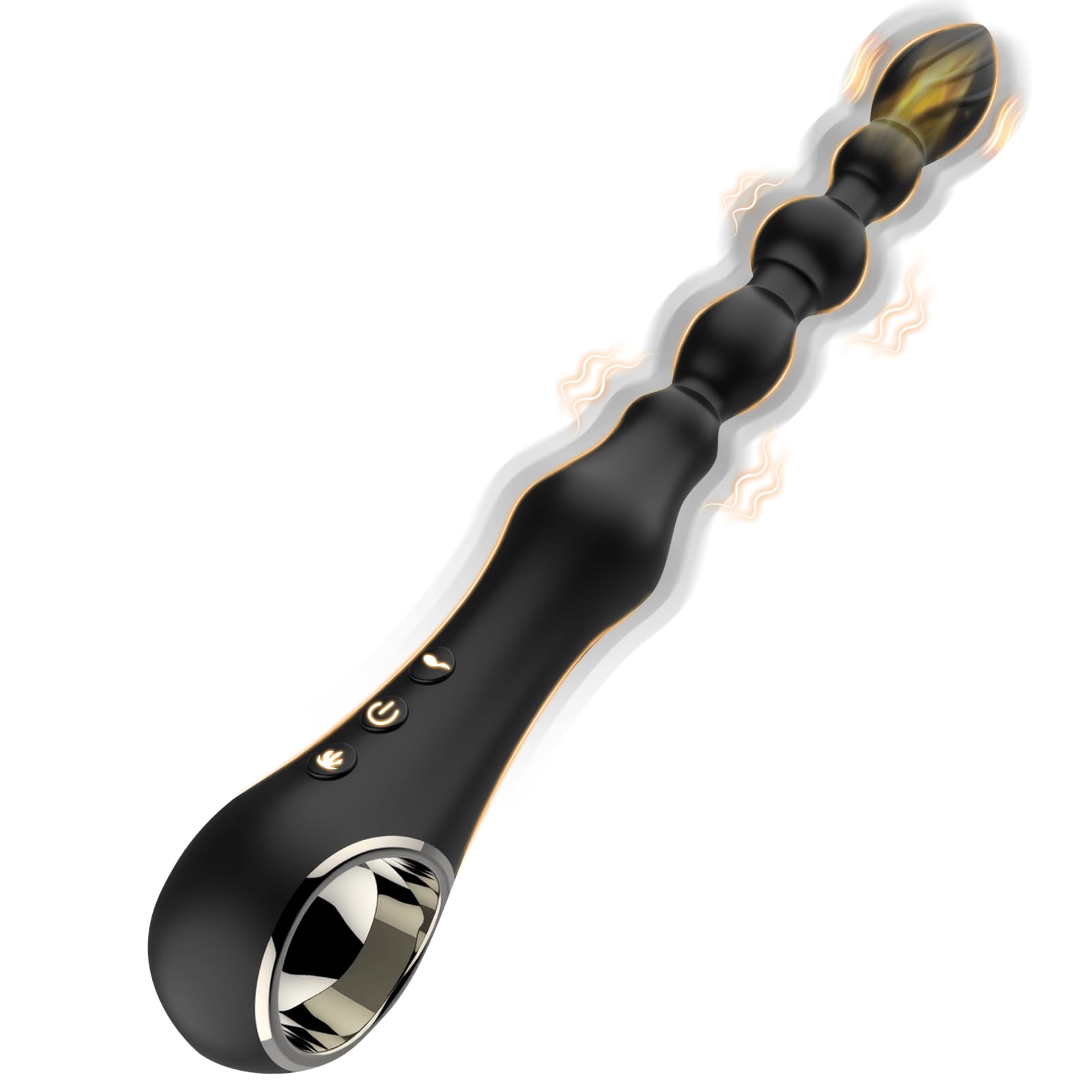 Plugs Anals Vibrantes Perles Masseur de Prostate Gode Anal Extenseur Anus | Stimulateur de Point G avec 7 Modes de Vibration avec Mode Chauffage Vibromasseurs Silicone Anal Vibromasseur Jouet Sexuel