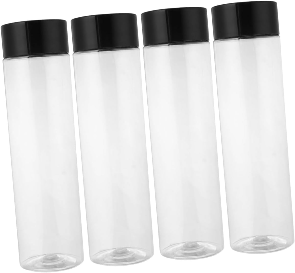 12PCS Pet Beverage Bottles Disposable Plastic Storage Containers for Juice and Water for Daily Use and