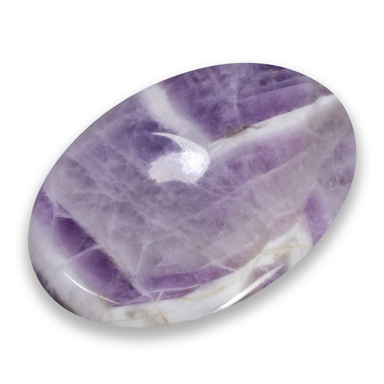 CrystalAge Chevron Amethyst Thumb Stone