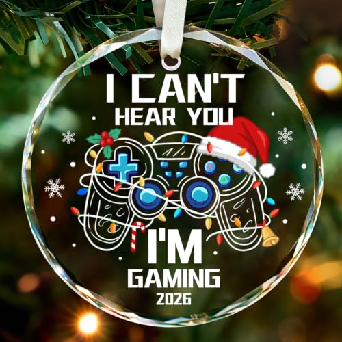 Image of Gamer Christmas Ornament Gifts 2026 for Teen Boys Men,Video Ornaments