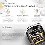 Men's Face Cream Moisturizer - Anti-Aging Cream For Men, Collagen, Retinol & Hyaluronic Acid - Day & Night - Facial Skin Care- Anti Wrinkle 1.7 oz - Image 2