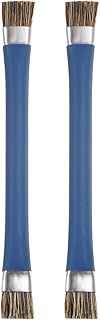 HARFINGTON 2pcs Double-Head Phone Motherboard IC Cleaning Brush 12x15mm Bristles Hair Anti-Static ESD Brush Cleaner for Computer Phone, 148mm Length, Blue