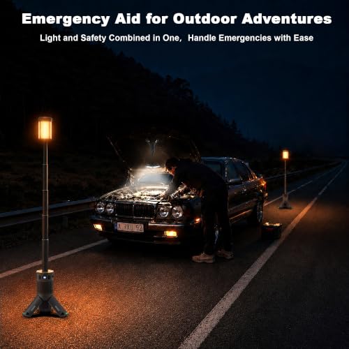 Camping Lights, Rechargeable Telescopic Camping Lights with Stand,12000mAh Camping Lanterns & Lights with RGB, Magnetic Base, Portable Flashlights for Camping, Hiking, Emergency - image 8