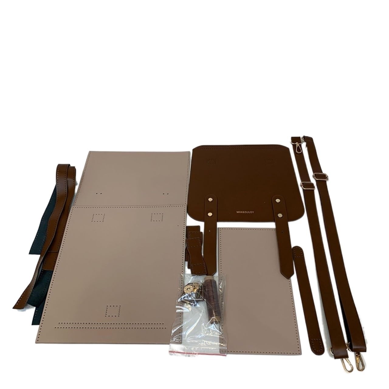 Kit Para Hacer Bolsos De Cuero Gran capacidad PU Material Set DIY Teléfono hecho a mano Bolsa Bolso Mochila(Material set-01)