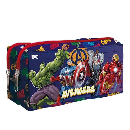 DAC - Estojo Duplo com 2 Zíperes em Tecido - Avengers