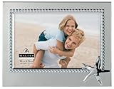 Malden International Designs 'Vacation Memories' Anchor Beaded Metal Picture Frame, 4 by 6-Inch