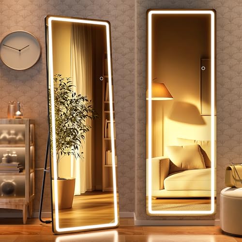 WINNICE Full Length Mirror with Lights, 56