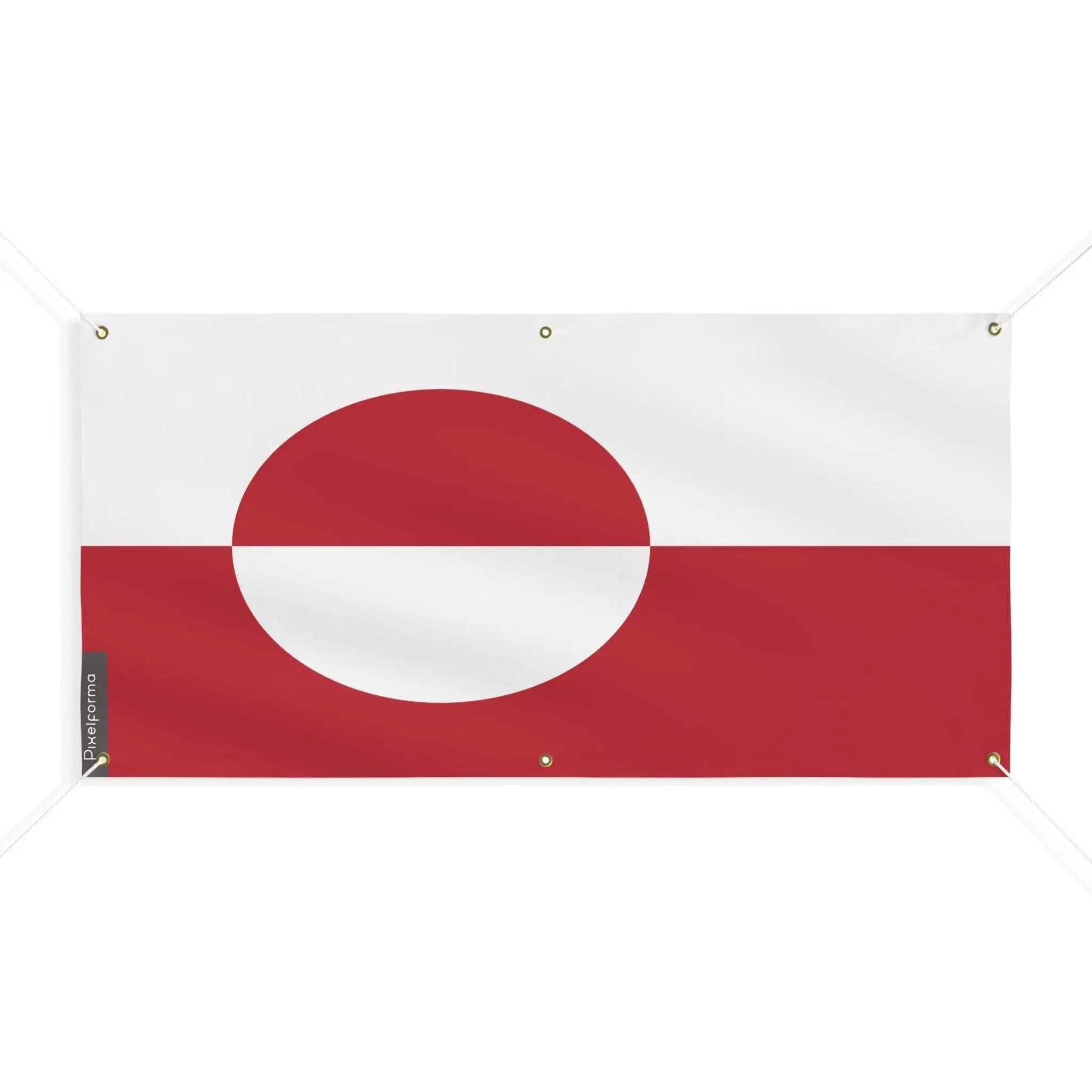 Drapeau du Groenland haut de gamme 200x400cm à œillets - 4