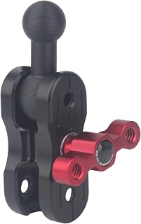 Aluminum 20mm Double Socket Arm 2.36" with 17mm Ball Compatible with Bulletpiont Mounting Solutions, 20mm Socket (Female) to 17mm Ball (Male) Adapter