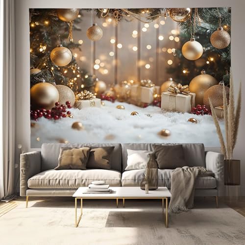Tapisserie murale Noël 230x150cm tissu suspendu pour salon
