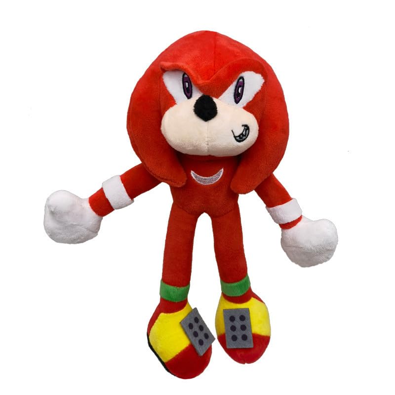 12" The Hedgehog Plush Toys, for Knuckles Shadow Tails Plush Doll Toys Gifts for Boys and Girls Cartoon Character Plush Children (Knuckles)