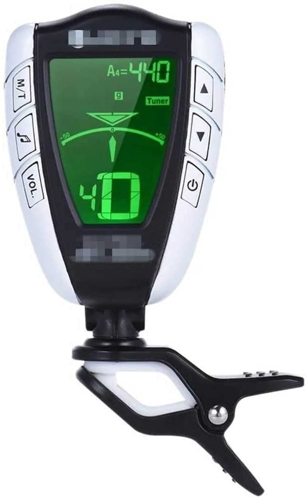 Tuner Guitar Tuner Clip-on Tuner Electronic Tuner Metronome 2-in-1 Guitar Bass Violino Ukulele Tuner Accessori for Strumenti Musicali