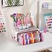Imagen de Yokilly Caja Organizadora Para Esmaltes De Uñas: Soporte Organizador Pintauñas Acrílico De 2 Niveles Con Cajón