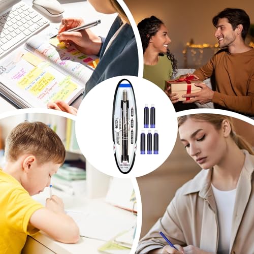 Stylo d'écriture extensible à plume rétractable et mécanisme automatique de précision - 4