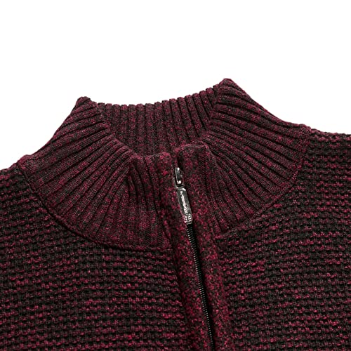 Men's Cable Knit Cardigan Sweater Diamond Quilted Puffer Down Jacket Thermal Slim Fit Full Zip Jackets Knitwear3