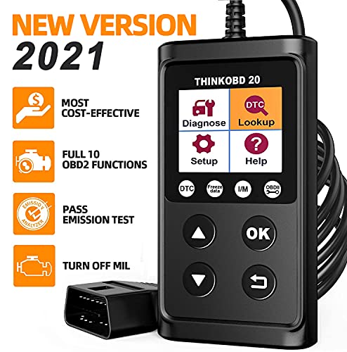 thinkcar ThinkOBD OBD2 Scanner Check Engine Code Reader Universal Diagnostic Scan Tool for All OBDII Cars After 1996【2021 Ver.】