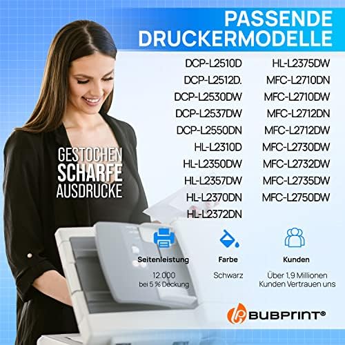 Bubprint Trommel kompatibel als Ersatz für Brother DR2400 DR-2400 für MFC-L2710DW MFC-L2710DN MFC-L2750DW HL-L2310D HL-L2350DW HL-L2370DN HL-L2375DW DCP-L2510D DCP-L2530DW DCP-L2550DN MFC-L2730DW