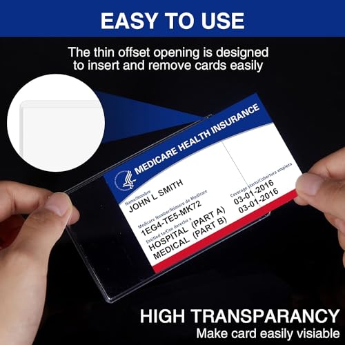 Image of Fairus Card Protector - Plastic Holder for Aadhar, Credit, Business, Pan, Driving License - Waterproof Cards Plastic Protector (10)