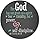 Smooffly Bible Quotes Mouse Pad - Inspirational Christian Verses for 'God Has Not Given Us a Spirit of Fear' - Round Non-Slip Rubber Gaming Mousepad