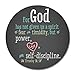 Smooffly Bible Quotes Mouse Pad - Inspirational Christian Verses for 'God Has Not Given Us a Spirit of Fear' - Round Non-Slip Rubber Gaming Mousepad