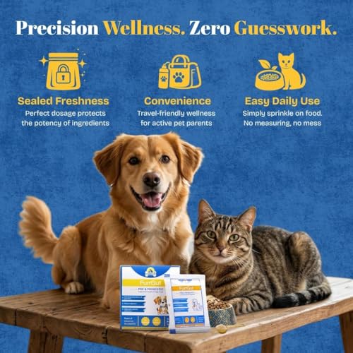Image of FurrGut Pre & Probiotic for Dogs & Cats (20 Sachets) | Gut & Digestive Health Support | with Colostrum, Zinc & FOS | Supports Immunity | Helps Reduce Itching & Paw Licking | Powder Formula