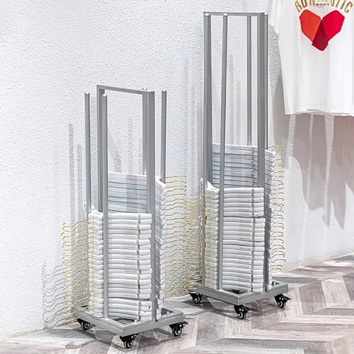 Support de rangement de cintres avec roulettes pour simplifier la buanderie familiale - 4