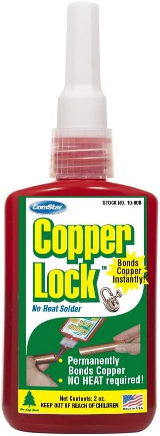 10-800 Copper Lock, No Heat Solder, 2 oz. Plastic Container
