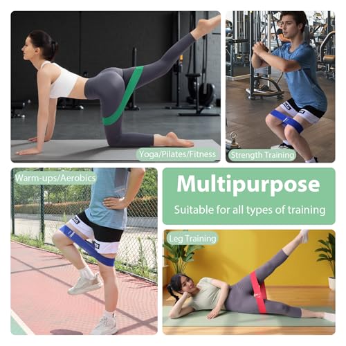 Bande elastique musculation en tissu confortable qui ne roule pas