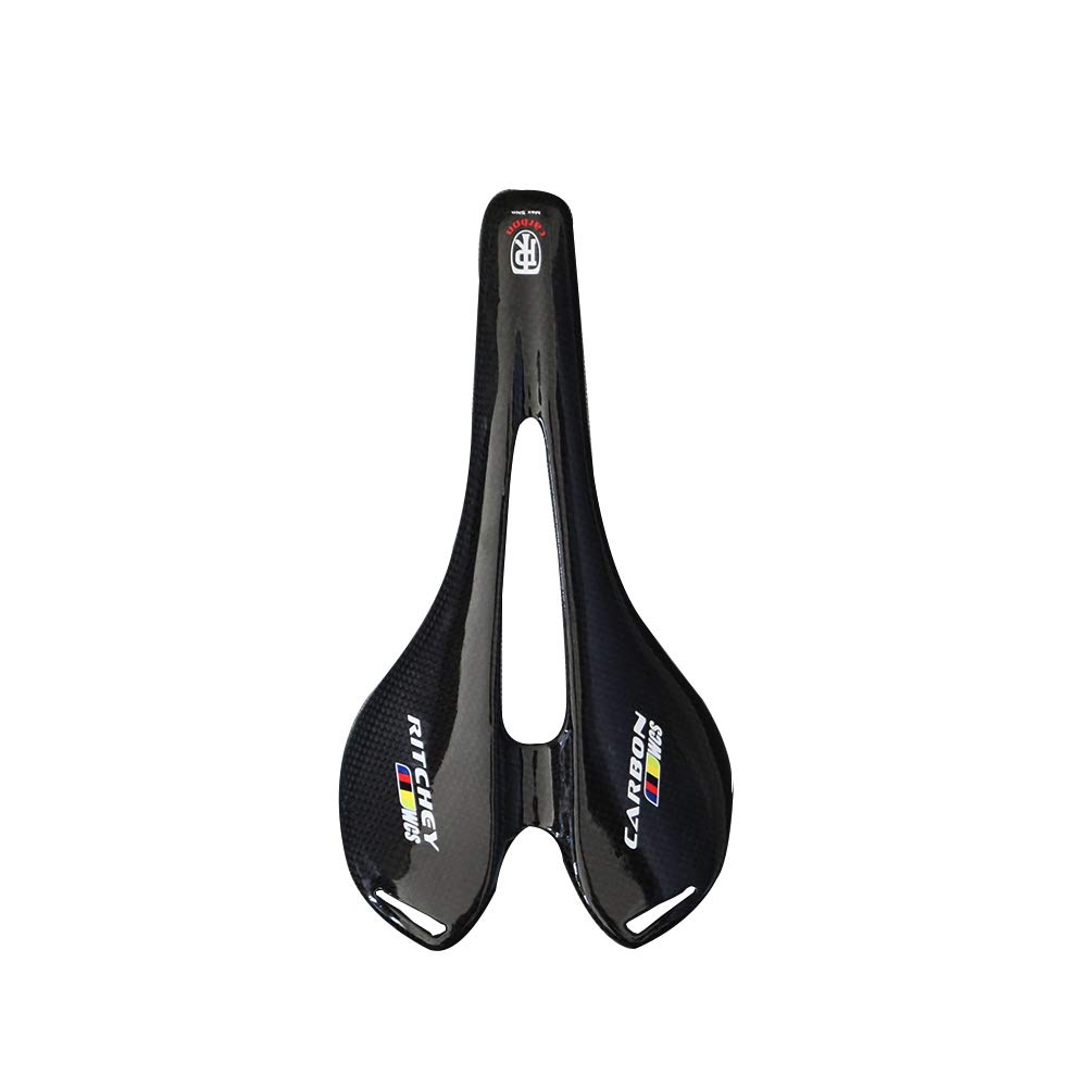Sella Bici In Fibra Di Carbonio 3K Per MTB – Finitura Lucida/opaca, Ammortizzata E Comoda Per Lunghe Distanze