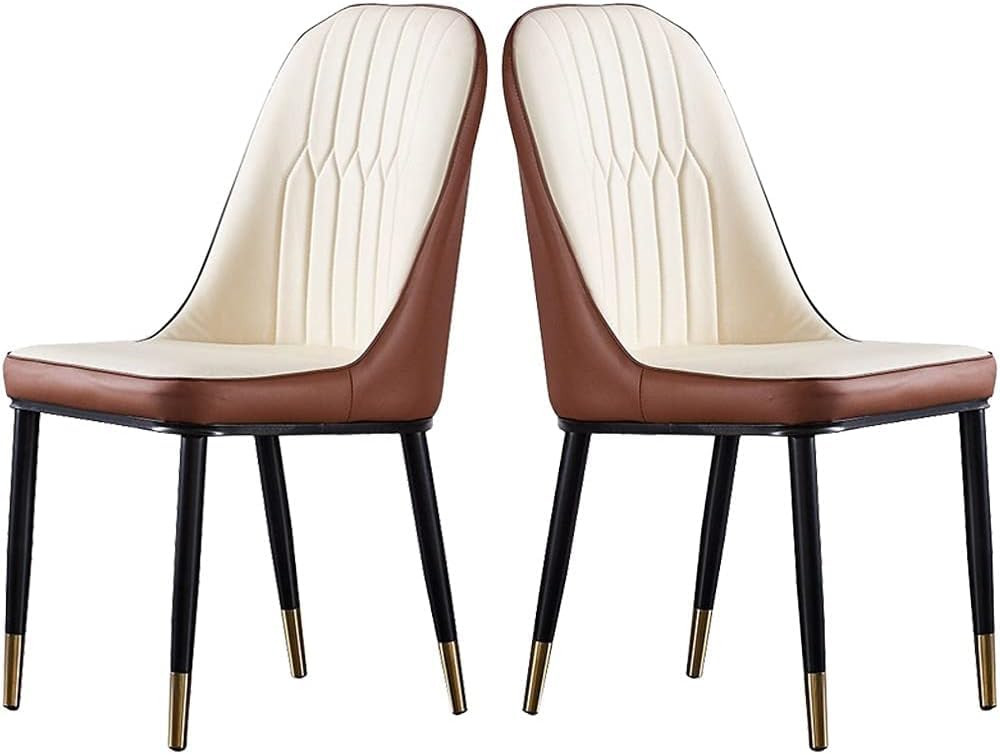 Chaises de salle a manger en cuir dossier haut pour soulager le mal de dos