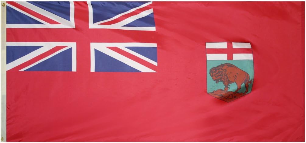 Annin Flagmakers Manitoba Flag USA-Made to Official United Nations Design Specifications, 3 x 6 Feet (Model 220135)